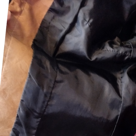 William Rast faux leather Bomber Biker Jacket zipper sleeves pockets fully lined - Picture 10 of 12